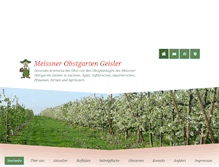 Tablet Screenshot of meissner-obstgarten-geisler.de